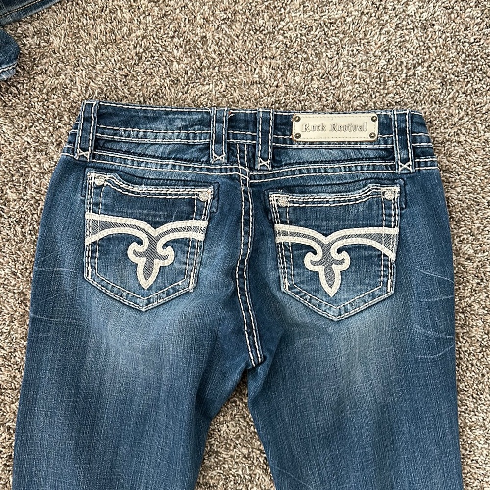 Rock Revival HEMMED Straight Leg Jeans